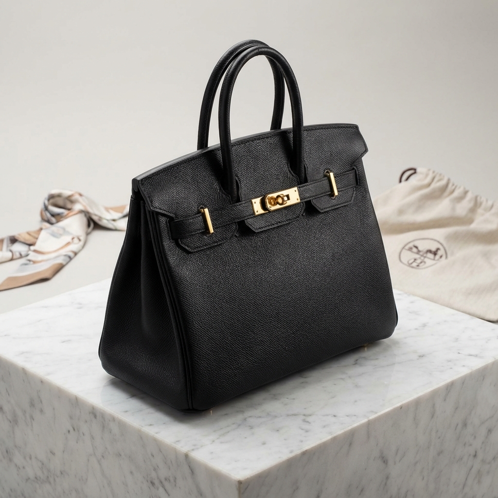 Birkin 30 Black Togo Gold